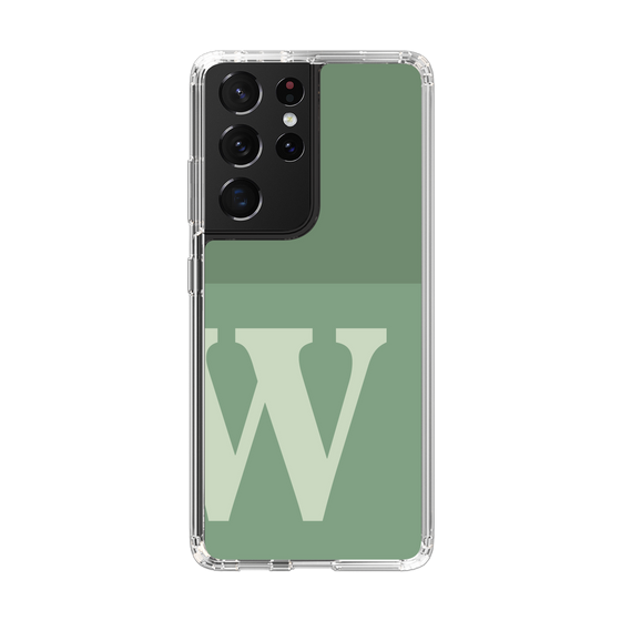 Slim Protection Case［ Original - initial two tone - W green ］