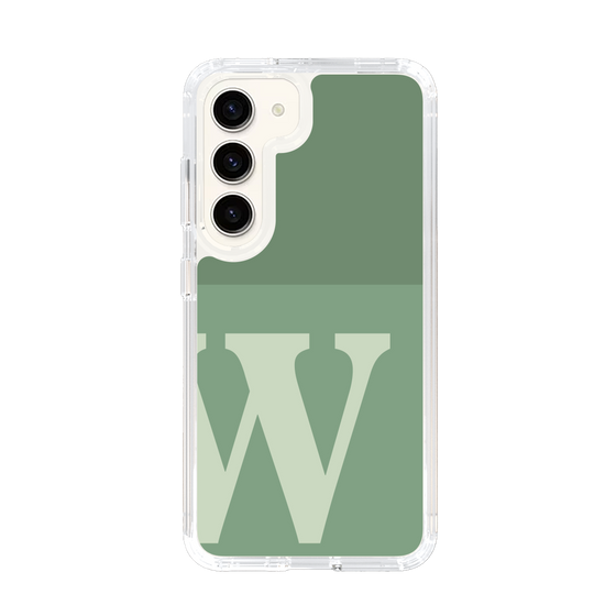 Slim Protection Case［ Original - initial two tone - W green ］