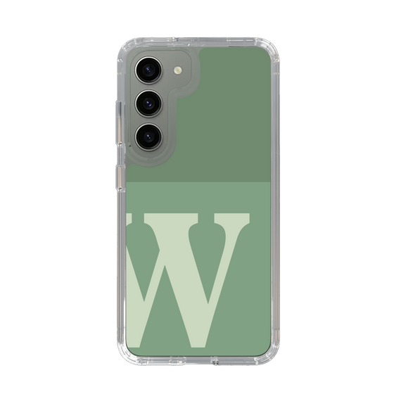 Slim Protection Case［ Original - initial two tone - W green ］