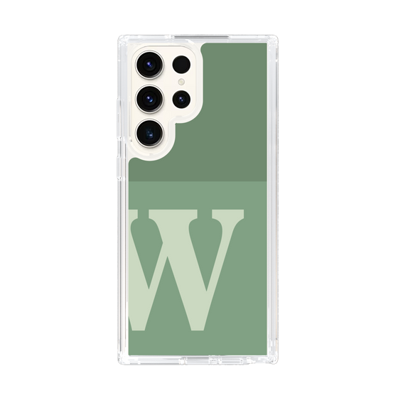 Slim Protection Case［ Original - initial two tone - W green ］