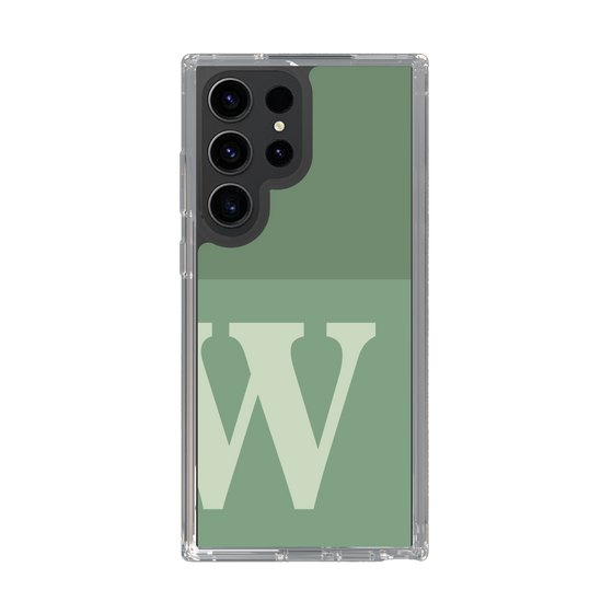 Slim Protection Case［ Original - initial two tone - W green ］