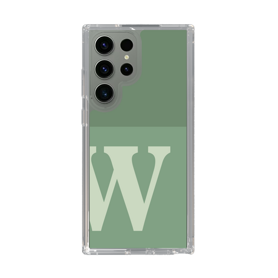 Slim Protection Case［ Original - initial two tone - W green ］