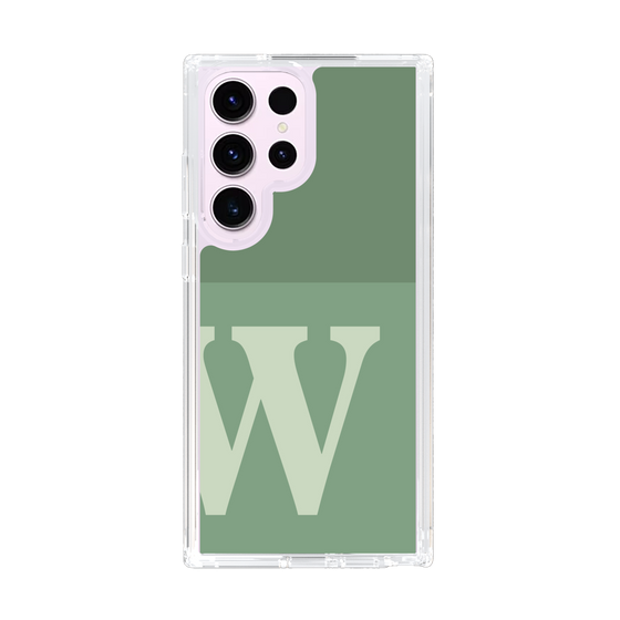Slim Protection Case［ Original - initial two tone - W green ］