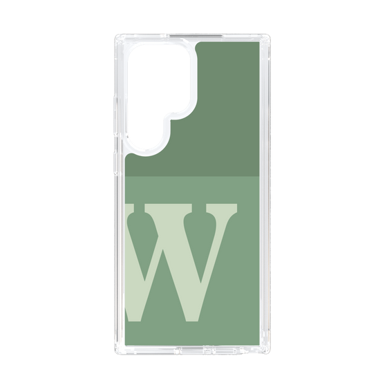 Slim Protection Case［ Original - initial two tone - W green ］