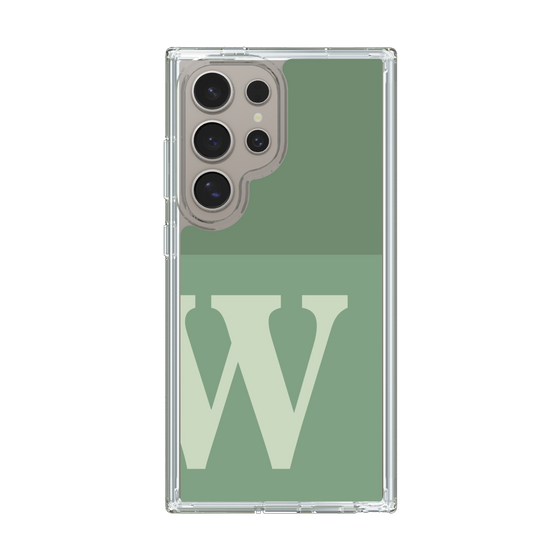 Slim Protection Case［ Original - initial two tone - W green ］