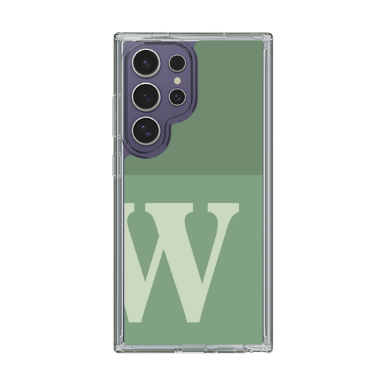 Slim Protection Case［ Original - initial two tone - W green ］