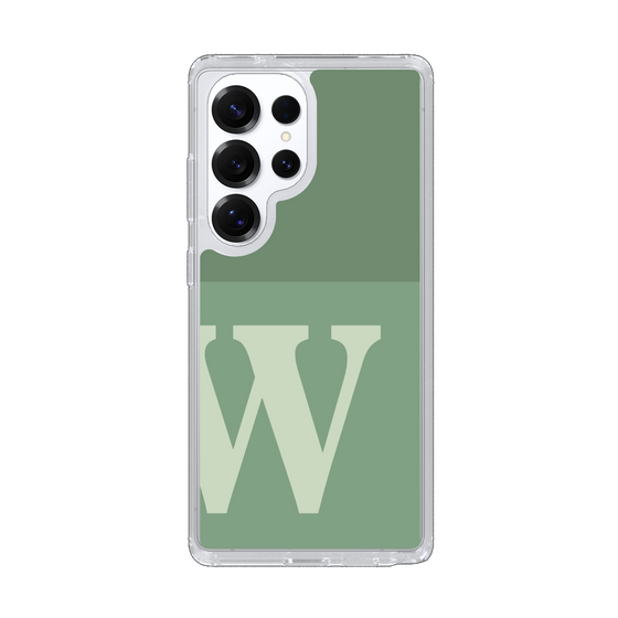 Slim Protection Case［ Original - initial two tone - W green ］