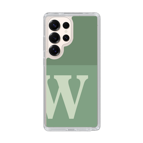 Slim Protection Case［ Original - initial two tone - W green ］