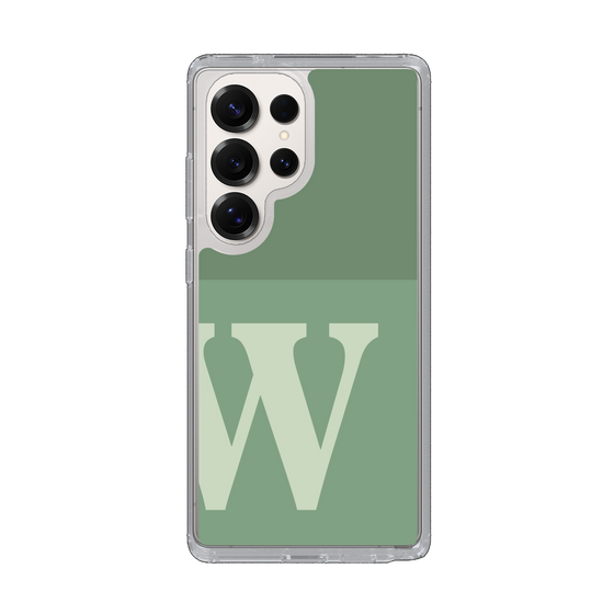 Slim Protection Case［ Original - initial two tone - W green ］