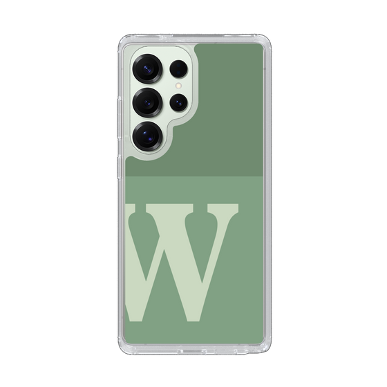 Slim Protection Case［ Original - initial two tone - W green ］