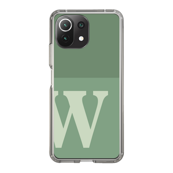 Slim Protection Case［ Original - initial two tone - W green ］