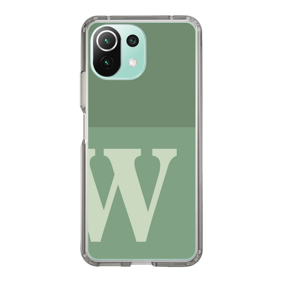 Slim Protection Case［ Original - initial two tone - W green ］