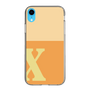 Slim Protection Case［ Original - initial two tone - X orange ］