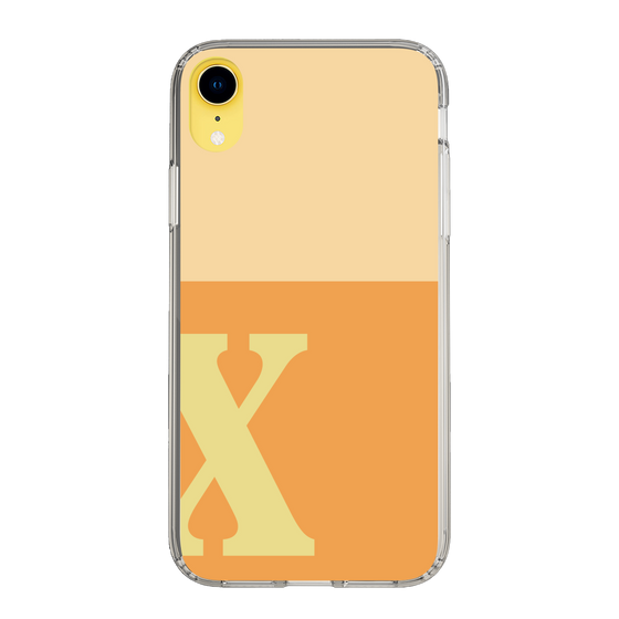 Slim Protection Case［ Original - initial two tone - X orange ］