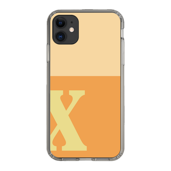 Slim Protection Case［ Original - initial two tone - X orange ］