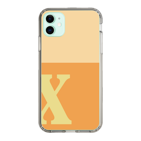 Slim Protection Case［ Original - initial two tone - X orange ］