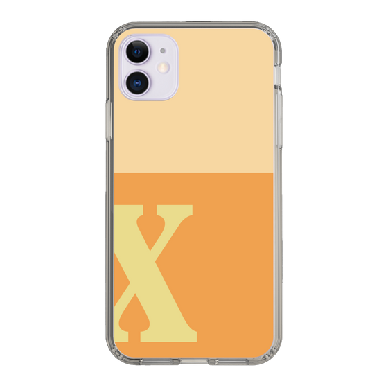 Slim Protection Case［ Original - initial two tone - X orange ］