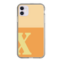 Slim Protection Case［ Original - initial two tone - X orange ］