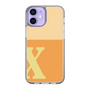 Slim Protection Case［ Original - initial two tone - X orange ］