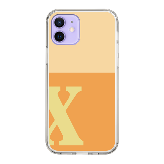 Slim Protection Case［ Original - initial two tone - X orange ］