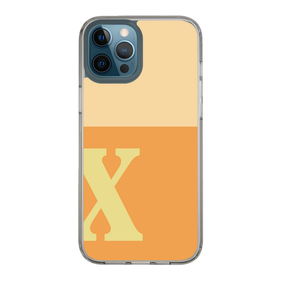 Slim Protection Case［ Original - initial two tone - X orange ］