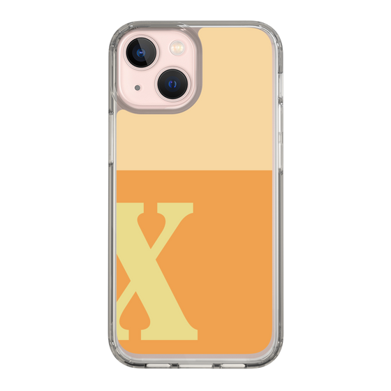 Slim Protection Case［ Original - initial two tone - X orange ］