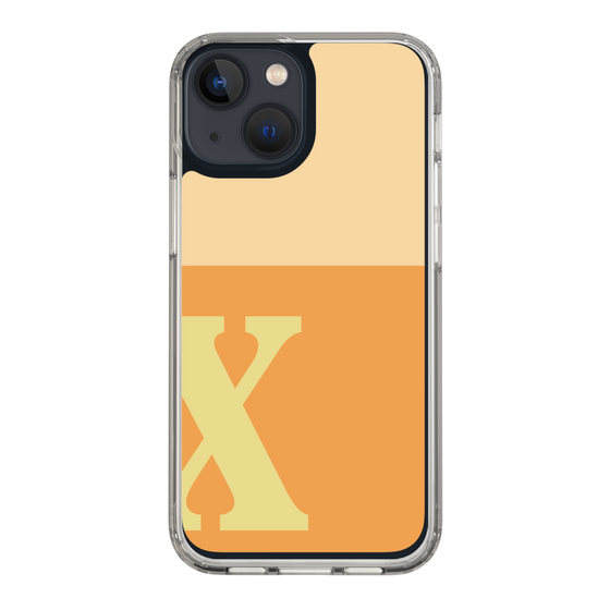 Slim Protection Case［ Original - initial two tone - X orange ］