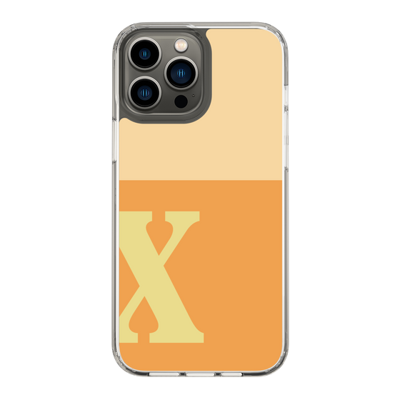 Slim Protection Case［ Original - initial two tone - X orange ］