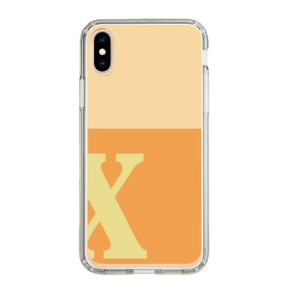 Slim Protection Case［ Original - initial two tone - X orange ］