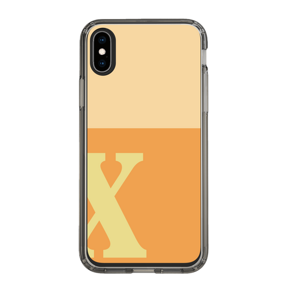 Slim Protection Case［ Original - initial two tone - X orange ］