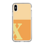 Slim Protection Case［ Original - initial two tone - X orange ］