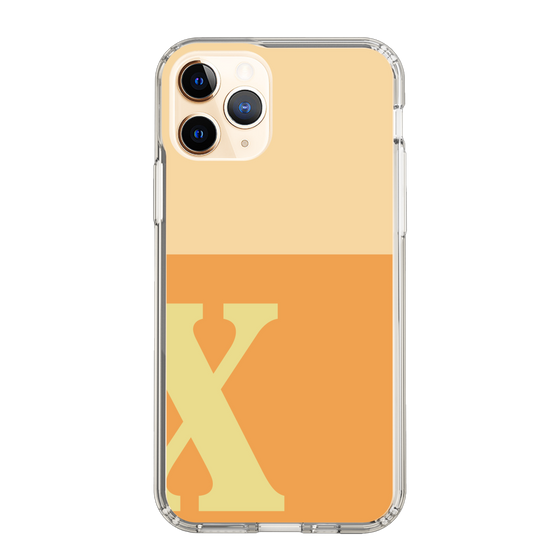 Slim Protection Case［ Original - initial two tone - X orange ］
