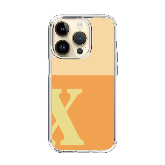 Slim Protection Case［ Original - initial two tone - X orange ］