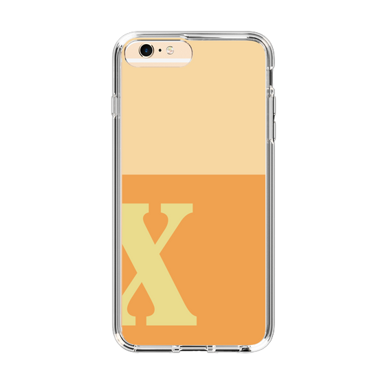 Slim Protection Case［ Original - initial two tone - X orange ］