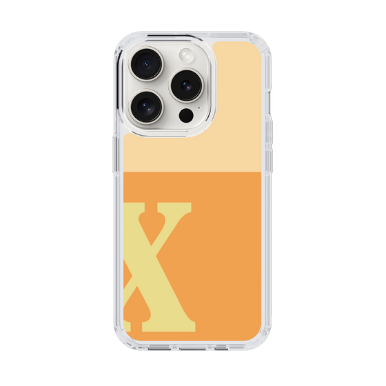Slim Protection Case［ Original - initial two tone - X orange ］