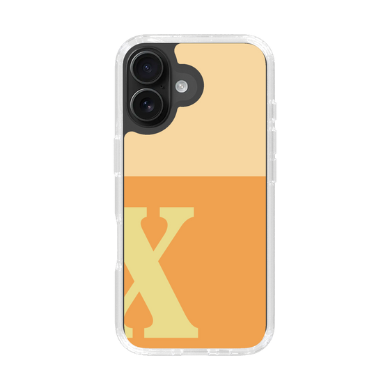 Slim Protection Case［ オリジナル - initial two tone - X orange ］