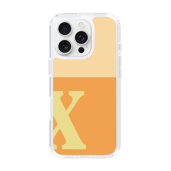 Slim Protection Case［ オリジナル - initial two tone - X orange ］