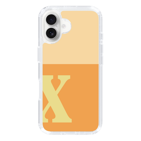 Slim Protection Case［ オリジナル - initial two tone - X orange ］