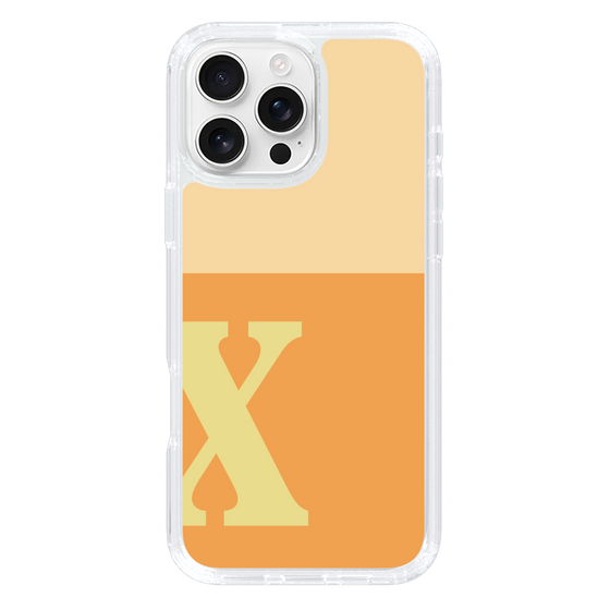 Slim Protection Case［ オリジナル - initial two tone - X orange ］