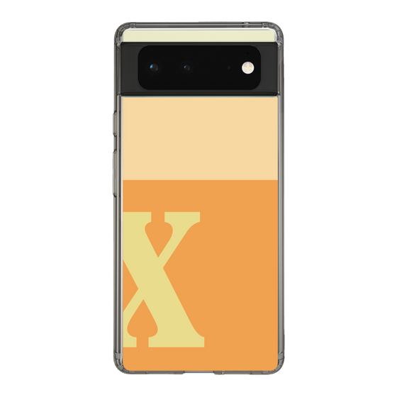 Slim Protection Case［ Original - initial two tone - X orange ］
