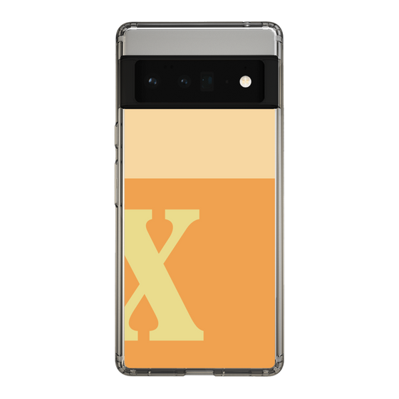Slim Protection Case［ Original - initial two tone - X orange ］