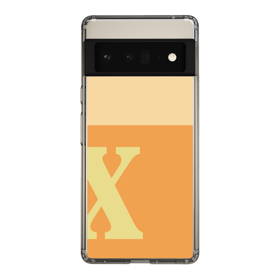 Slim Protection Case［ Original - initial two tone - X orange ］