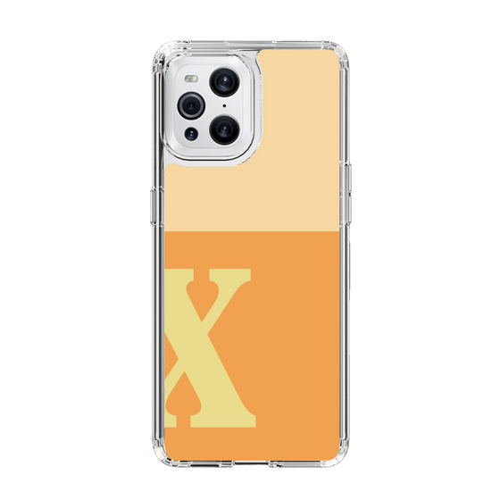 Slim Protection Case［ Original - initial two tone - X orange ］
