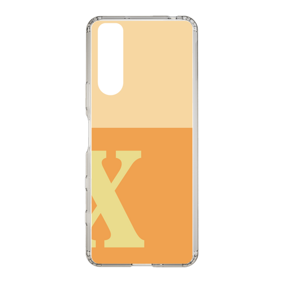 Slim Protection Case［ Original - initial two tone - X orange ］