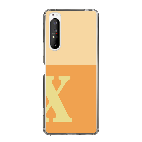 Slim Protection Case［ Original - initial two tone - X orange ］