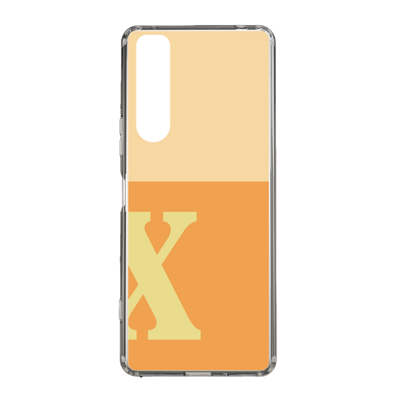 Slim Protection Case［ Original - initial two tone - X orange ］