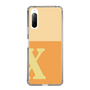 Slim Protection Case［ Original - initial two tone - X orange ］