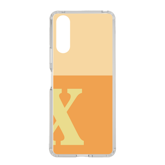 Slim Protection Case［ Original - initial two tone - X orange ］