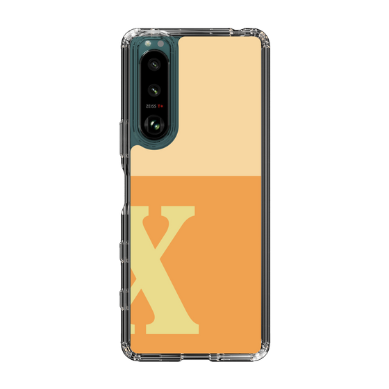 Slim Protection Case［ Original - initial two tone - X orange ］