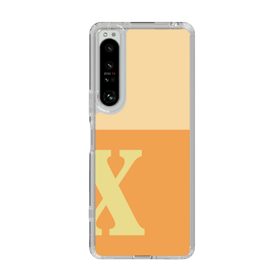 Slim Protection Case［ Original - initial two tone - X orange ］